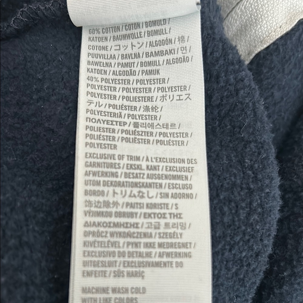 Hollister Navy Hoodie with Red Logo - Picture 6 of 8